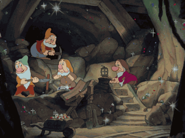 GIF Image from Snow White with 7 Dwarves Working