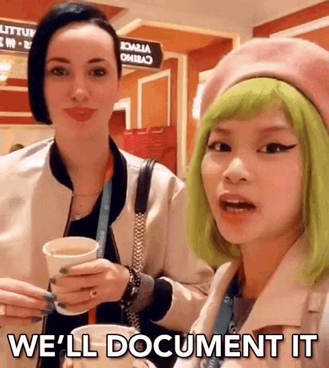 Image of two women saying "We'll Document it"